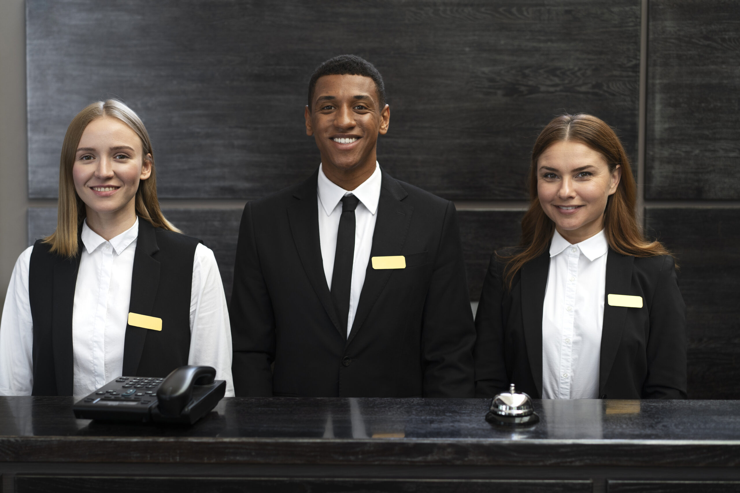 receptionists-elegant-suits-work-hours